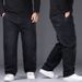 A Drop Shipping Fattening Plus-size Jeans Men's Business Loose Straight Trousers Foreign Trade Fat Man Fat Men's Pants_mkmklike.com