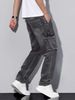 Cross-border American High Street Style Cool Retro Multi-pocket Workwear Jeans, Spring And Autumn Loose Straight Casual_mkmklike.com