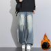 Fleece Thickened Jeans Retro Straight Pants Tooling Casual Pants For Men And Women_mkmklike.com