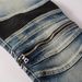 Casual Men's Pants Cycling Jeans Men's High Street Locomotive Zipper Ripped Splicing Men's Pants 606_mkmklike.com