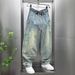 Men's Summer Thin Jeans – Cool Washed Blue Harem Pants, Loose Fit & Tapered Cropped (Bluish/Black, S-3XL)_mkmklike.com