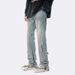 Nordmann Men's Jeans American Retro Slim Straight Slimming Autumn Winter Design High Street Cool Heavy-duty Casual Pants_mkmklike.com