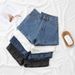 Women's Trendy Rolled up Denim Shorts Summer Thin A-Line Straight Leg Casual Wide Leg Hot Pants Hot Summer New_mkmklike.com