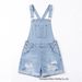 Summer Women's Distressed Denim Overalls Shorts Loose Casual Versatile Style Cross Border Foreign Trade Source Factory_mkmklike.com