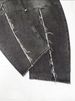 American Explosive Retro Washed Distressed Jeans Gothic Raw Edge Stitching Loose Street Straight Trousers_mkmklike.com