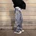 Men's Slim Fit Stretch Denim Jeans - Trendy Streetwear Straight Leg Pants For Youth (S-XXXL, Blue, Washed Cotton)_mkmklike.com