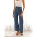 Women's Clothing Fashion Casual Retro Loose Straight Jeans_mkmklike.com
