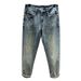 Retro Washed Jeans Men's American Trendy Pants Men's Elastic Slim Fit Small Straight Feet Denim Trousers Large Size Men's Clothing_mkmklike.com