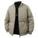 Men's Autumn Winter Sports Casual Baseball Collar Thickened Windproof Warm Youth Cotton Coat Top Outerwear Jacket_mkmklike.com