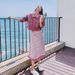 Chicco Chicco Denim Spring New Korean Retro Short Pink Jacket Age-Reducing Striped Camisole Dress Women's Autumn_mkmklike.com