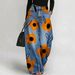 Women's Loose Fit Printed Denim Jeans Comfortable Wide Leg Trousers For Casual Wear_mkmklike.com