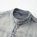 Loom Unique Retro Stand Collar High-end European And American Street Style Cool Motorcycle Denim Jacket For Men_mkmklike.com