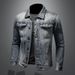 Loom Rro Label Denim Men Korean Version Slim Fit Trendy Brand European And American Stre Nightclub Riding Motorcycle_mkmklike.com