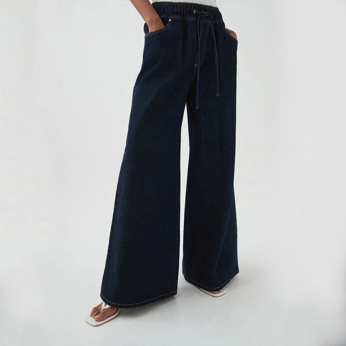 Women's Retro Low Waist Straight Jeans Non-Elastic Washed Wide Leg Denim Pants For Autumn Street Fashion_mkmklike.com