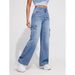 Women's Oversized Cargo Jeans – High Waist Relaxed Straight Leg Pants With Flap Pockets ( Spring Collection)_mkmklike.com