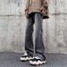 Nordmann American Retro Yellow Mud Workwear Jeans For Men Spring Design Sense Niche High Street Trendy Brand Flared Pants_mkmklike.com