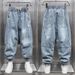 Men's Clothing Summer New Style Jeans For Men, Loose Large Size, Korean Style, Slim Fit, Nine Point Harem Pants_mkmklike.com
