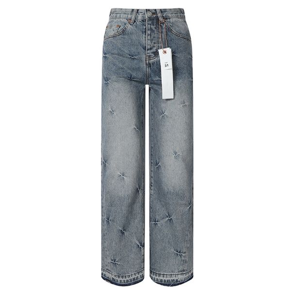 Men's Clothing Trendy European And American Style Men's Trendy New Anti Old Casual Straight Pants Flared Pants Jeans American Style_mkmklike.com