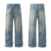 Men's Clothing 2025 Autumn And Winter New Hong Kong Style Simple Light Color Street Trend Straight Through Washed Retro Neutral Denim Pants_mkmklike.com