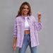 Distressed Denim Jacket For Women – Slim Fit, Comfortable & Stylish Casual Coat With Vintage Wash_mkmklike.com