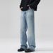 Men's Clothing Light Color Flared Jeans Slim Versatile Mopping Pants_mkmklike.com