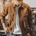 American Heavy Retro Denim Jacket Men's Loose Trendy Brand Autumn New Trend Versatile Handsome Tooling Jacket Men_mkmklike.com
