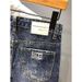 Men's Retro Washed Embroidered Distressed Denim Shorts Trendy Loose Straight Leg Five Point Pants Mid Length Summer Thin_mkmklike.com