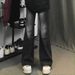 Black Gray Gradient Jeans For Men, American High Street Vibe Pants, Upgraded Version, Straight Tube Work Decoration,_mkmklike.com