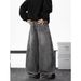 Vintage Washed Jeans For Men – Relaxed Straight-Leg Streetwear (S-3XL, Smoky Gray)"_mkmklike.com