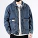 2025 Spring And Autumn New Loose Brand Handsome Denim Pure Cotton Men's Work Jacket Trendy_mkmklike.com
