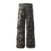 Loose Wide-Leg Camouflage Cargo Men Multi-Pocket Design Sense Denim Straight-Leg Pants High Street Vibe Trend_mkmklike.com
