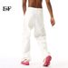 EF JEANS | 2024 New American Solid Color Big Pocket Overalls Off-White Casual Loose Straight Jeans_mkmklike.com