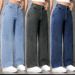 Women's plus Size Straight Leg Jeans Fashionable Loose Fit Denim Imported from Europe America And Southeast Asia_mkmklike.com
