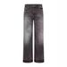 Men's Retro Washed Wide Leg Jeans High End Loose Straight Leg Slightly Flared Trousers_mkmklike.com