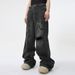 Men's Distressed Straight Leg Jeans | High Street Fashion | Vintage Wash & Ripped Details | Summer Casual Wear_mkmklike.com