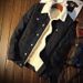 2026 Fleece-Lined Jacket For Men, Thickened Warm, Lamb Wool Denim Jacket, Loose Fit, Plus Size, Autumn And Winter Style,_mkmklike.com