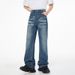 High Street Hip-Hop Straight Casual Pants Versatile American Washed Cat Whiskers Hanging Wide Leg Jeans_mkmklike.com