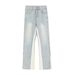 Vintage Washed Jeans For Men – Relaxed Straight-Leg Denim Pants With Anti-Wrinkle Finish (S-3XL, Light Blue, Retro Casual Style)_mkmklike.com