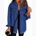 K New Loose-fitting Denim Shirt With Frayed Edges For Casual Wear_mkmklike.com