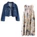 Chicco New Maternity Autumn Vest Dress Plus Size Spring Summer Fashion Loose Fit Set_mkmklike.com