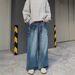 Men's Clothing Unisex Retro Studded Jeans High Street Style Loose Fit Straight Leg Casual Pants For Formal & Casual_mkmklike.com