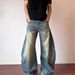 Men's Clothing Retro Profile Scimitar Jeans Men's And Women's New High Street Loose Wide Legs All Match Long Pants_mkmklike.com