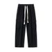 Men's Retro Style Wide Leg Jeans Loose Fit Trendy Cargo Pants High Street Multi Pocket Casual Functional Mid Waist Black Blue_mkmklike.com