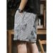 Men's Clothing Summer Striped Plus Size Sports Cargo Shorts Men's Style Casual Five Point Pants Trendy Denim_mkmklike.com