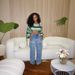 Trendy Detachable Button-Fly High Waist Straight Leg Jeans For Women – Patchwork Design, Comfortable & Stylish_mkmklike.com