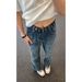 American Retro Washed Old Deconstruction Design Jeans Men's Summer Ruffian Handsome Loose Straight Wide-leg Scimitar Pants_mkmklike.com