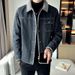 Pulse Pulse Spring Autumn New European And American Style Trendy Clothing Winter Fleece Men's Denim Jacket 2025 Thickened Casual_mkmklike.com