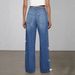 Vintage Wide-Leg Jeans – High-Waisted Relaxed Fit With Washed Denim & Beaded Embellishments_mkmklike.com