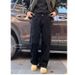 Nordmann American Style Vibe Cool High-End Black Cargo Jeans For Men With Large Pockets And Unique Design High Street Pants_mkmklike.com