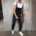 Pure Fashion Suspender Jumpsuit Distressed Men's Export Jeans Long Pants Overalls_mkmklike.com